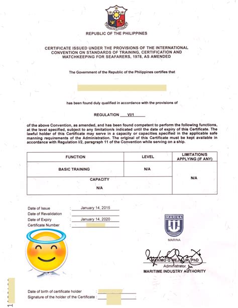 cop bt requirements